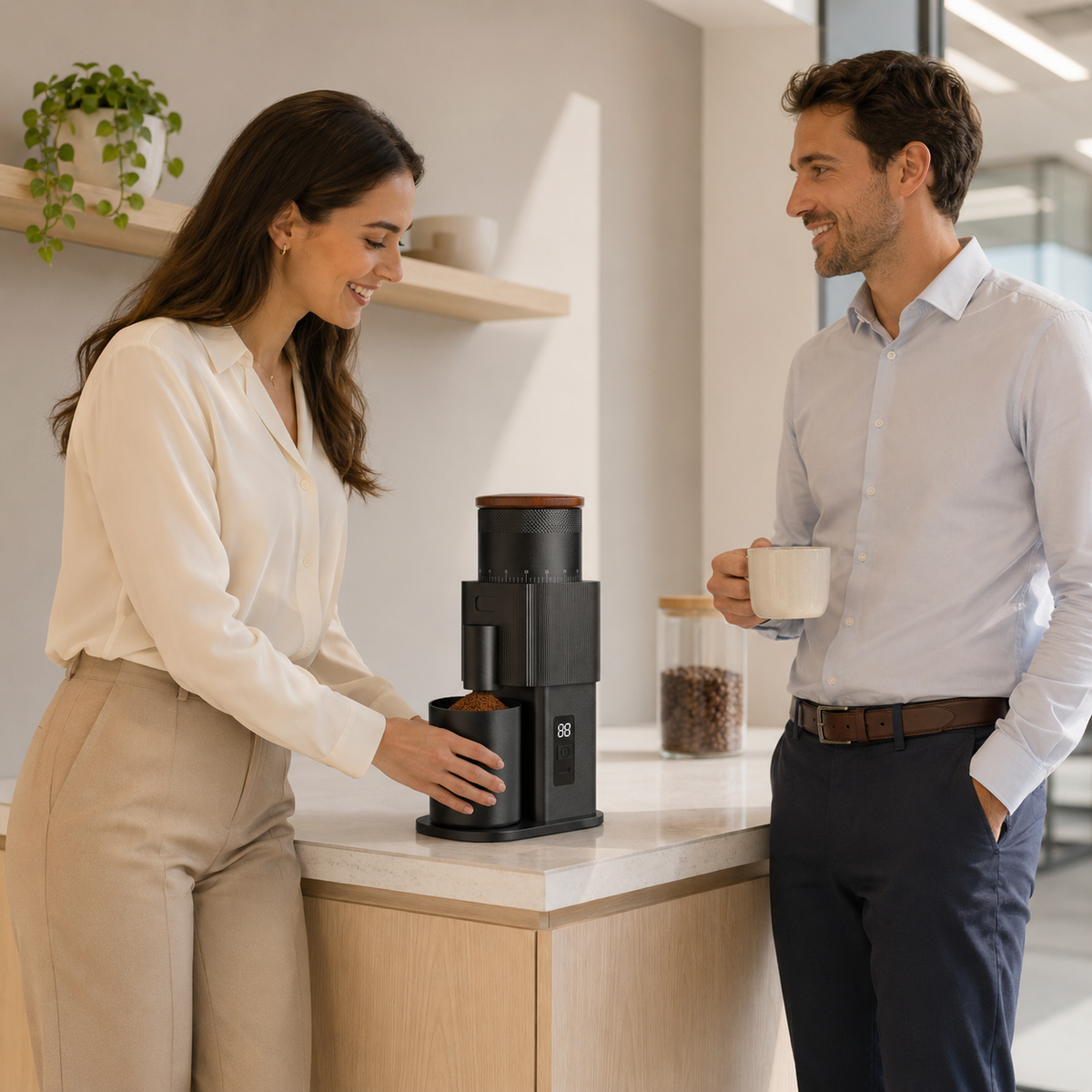 Beanmiller All-Metal Cordless Single-Dose Coffee Grinder