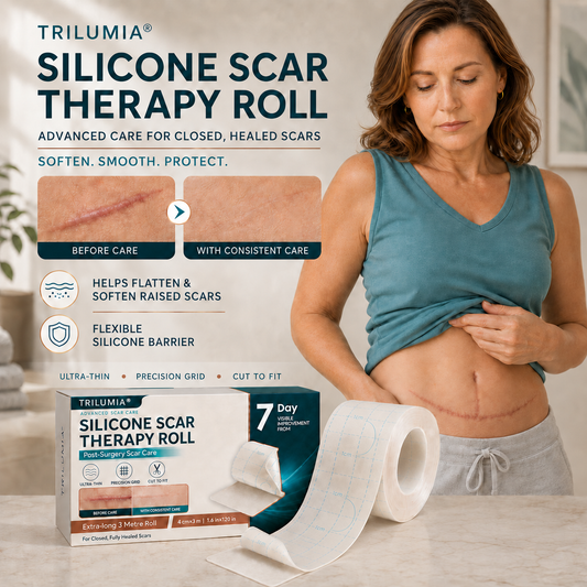 Trilumia® Silicone Scar Therapy Roll — Custom-Fit Care for Long, Raised Surgical Scars