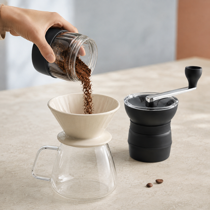 Beanmiller Carafe Ceramic Burr Grinder