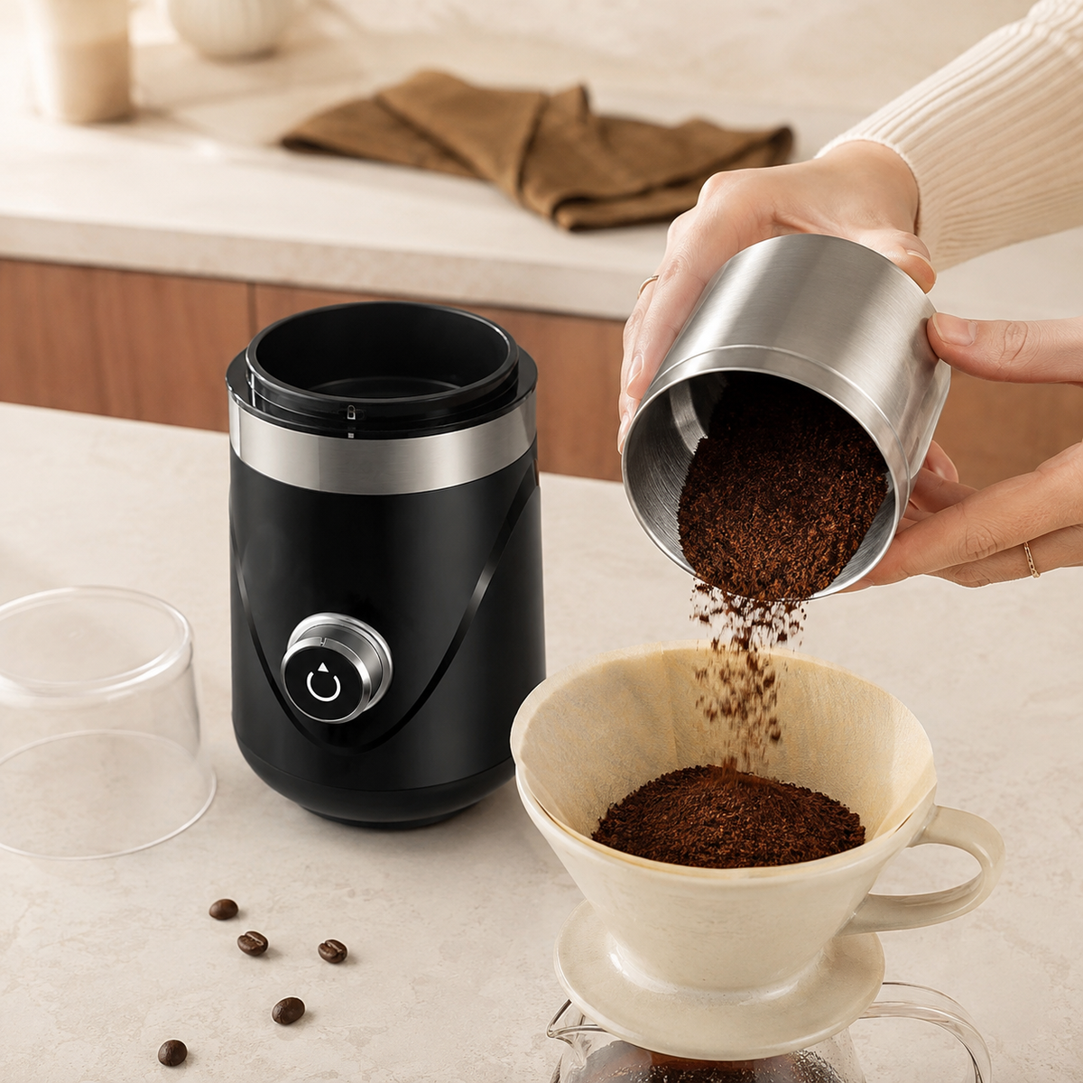 Beanmiller Tempo Compact Electric Coffee Grinder