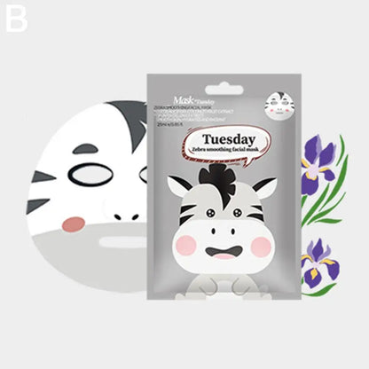 Cute Cartoon Facial Mask Moisturizing Hydrating Mask Deep Moisturizing Tender Skin Mask Dog Panda Pig Animal Mask Skin Care